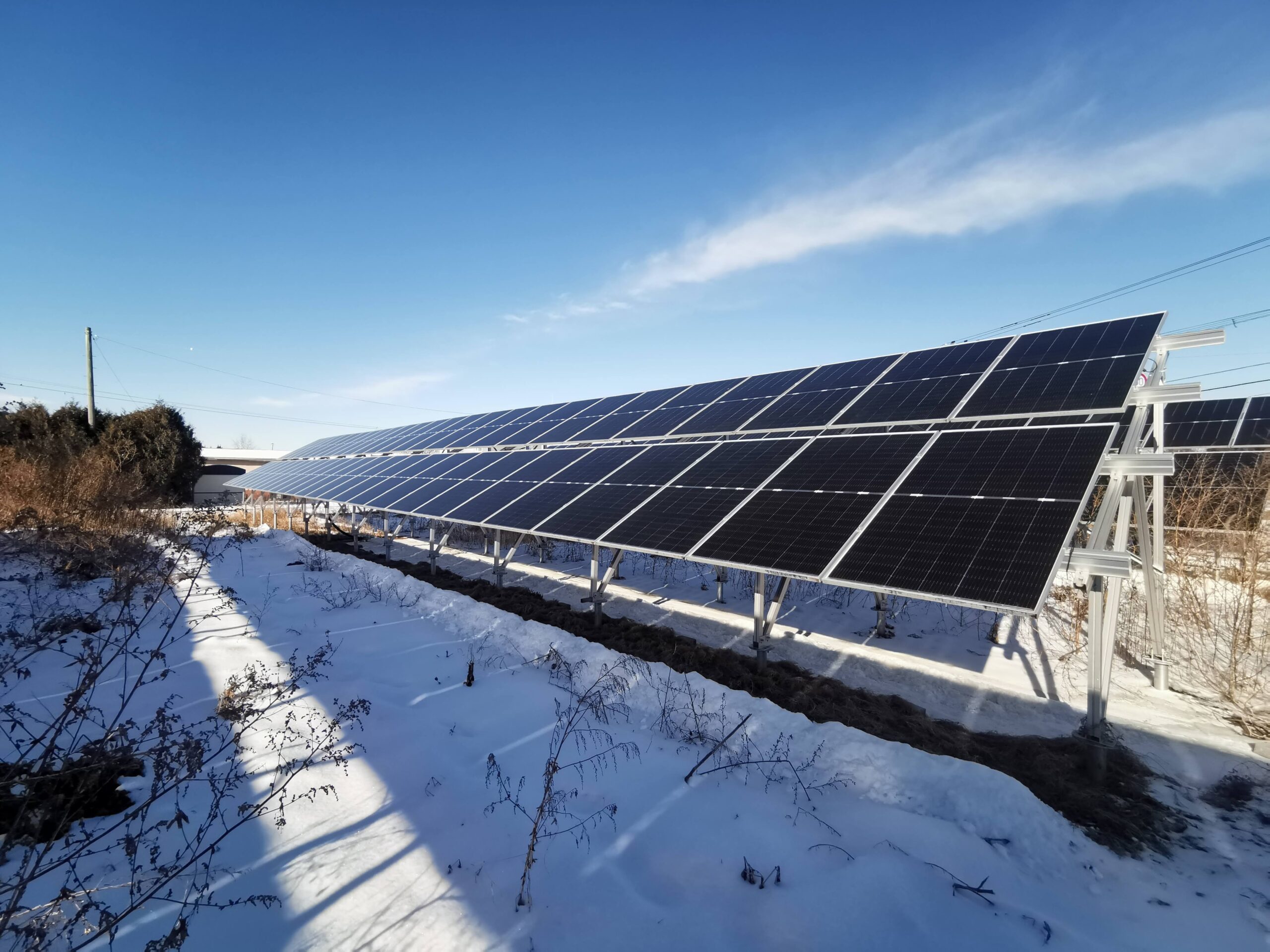 施工実績：北海道十勝郡　100ｋｗ1